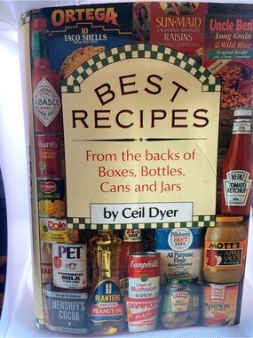 Best Recipes Cookbook by Ceil Dyer - Cream, Green, Red Accents